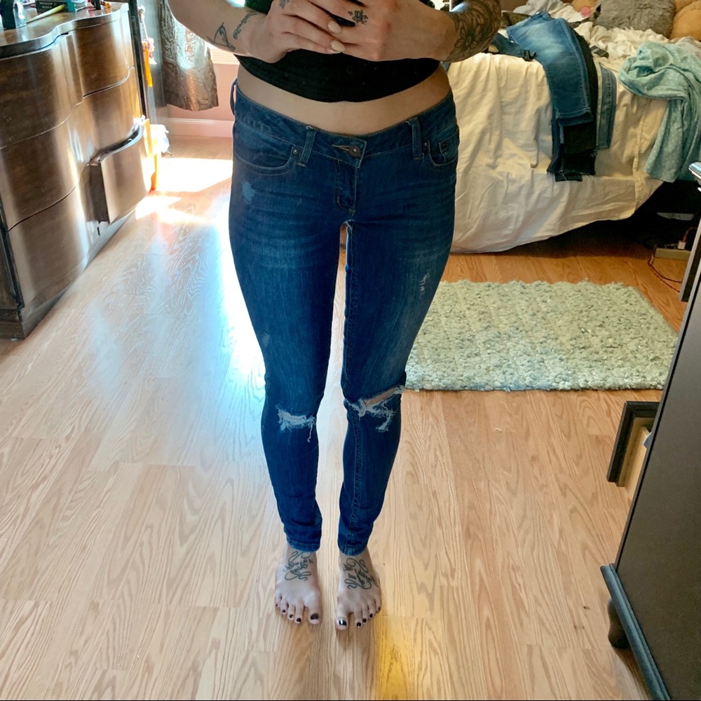 Ripped Blue Jeans